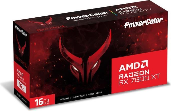 Actual product image Powercolor Radeon RX7800XT Red Devil 16GB GDDR6 HDMI 3xDP (16 GB)