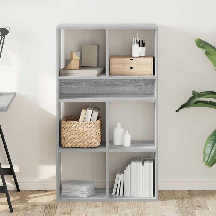 Produktbild VidaXL Bücherregal Grau Sonoma 66x31x112 cm Holzwerkstoff Lagerschrank