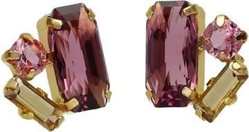 Immagine prodotto Victoria Cruz - Sparkling gold plated earrings with crystals Inspire A4679-28DT