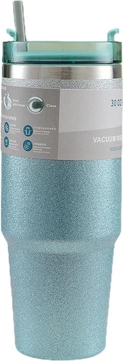 ASMI Edelstahl Glitzer Thermobecher, Kaffeebecher, Auto-Tumbler-Becher, 900ml (0.89 l)