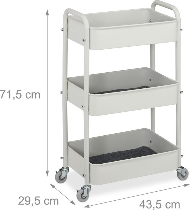 Actual product image Relaxdays Trolley