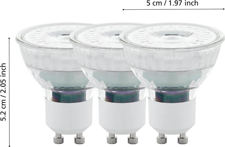 Actual product image EGLO LED paere Gu10 Scob 4,5W 345Lm 270 (GU10, 4.90 W, 345 lm, 108 x, F)