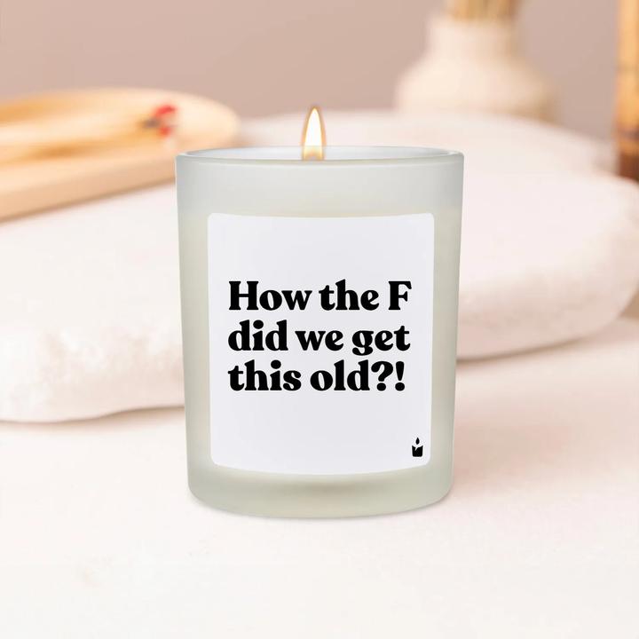 Actual product image Chatty Candles Scented candle Flowery How the F did we get this old?!