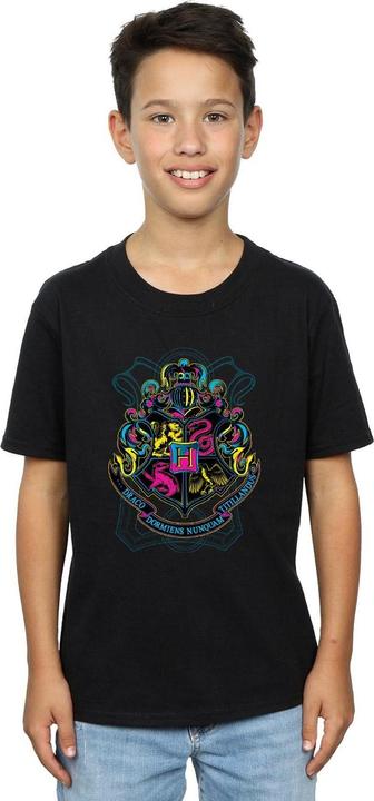 Immagine prodotto Neon Hogwarts Crest Maglietta Ragazzi (152, 158)