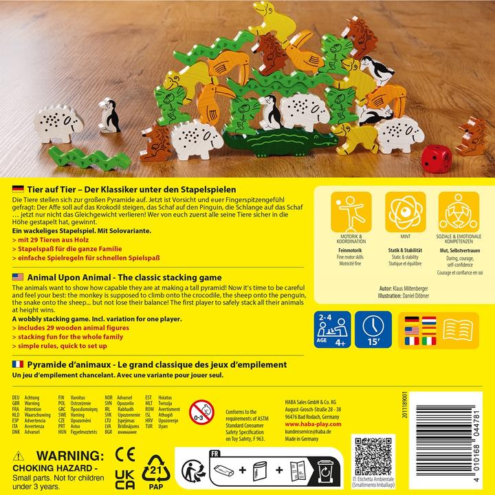 Produktbild Haba Pyramide d'Animaux (Multilingual)