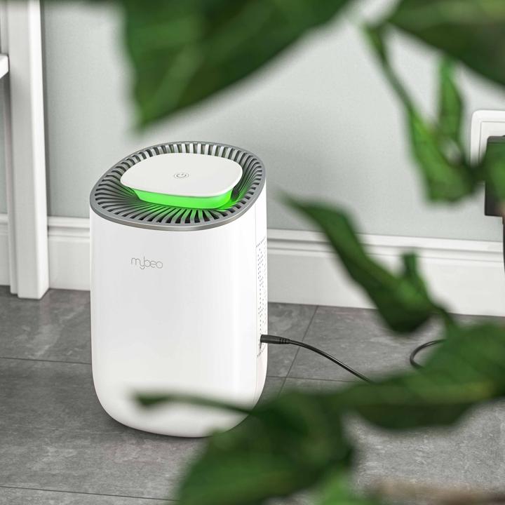 Actual product image Mybeo Luftentfeuchter, elektrischer Entfeuchter, Dehumidifier, Peltier Raumentfeuchter, 600 ml Tank (15 m²)