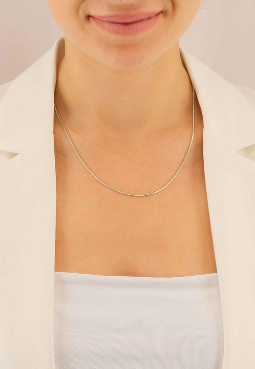 Actual product image Muau Snake (White gold, 42 cm)