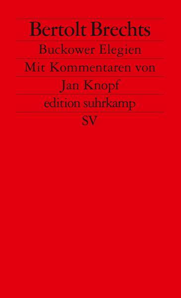 Immagine prodotto Buckower Elegien (Tedesco, Brecht Bertolt, Jan Knopf, 1986)