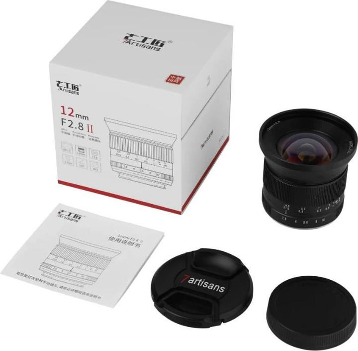 Immagine prodotto 7artisans Lunghezza focale fissa 12mm F/2.8 MKII - Canon EF-M (Canon EF-M, APS-C / DX)