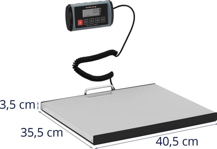 Produktbild Steinberg Paketwaage digital Industriewaage Bodenwaage Versandwaage LCD 200 kg / 0,1 kg
