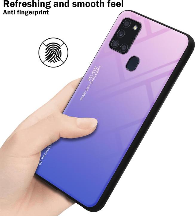 Productafbeelding Cadorabo TPU 2 kleuren glasdekking (Samsung Galaxy A21)