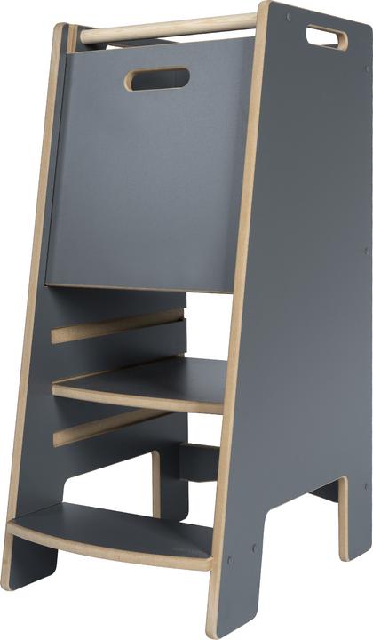 Actual product image Tupti.wood NOWAY - Montessori Lernturm Kitchen Helper Grau
