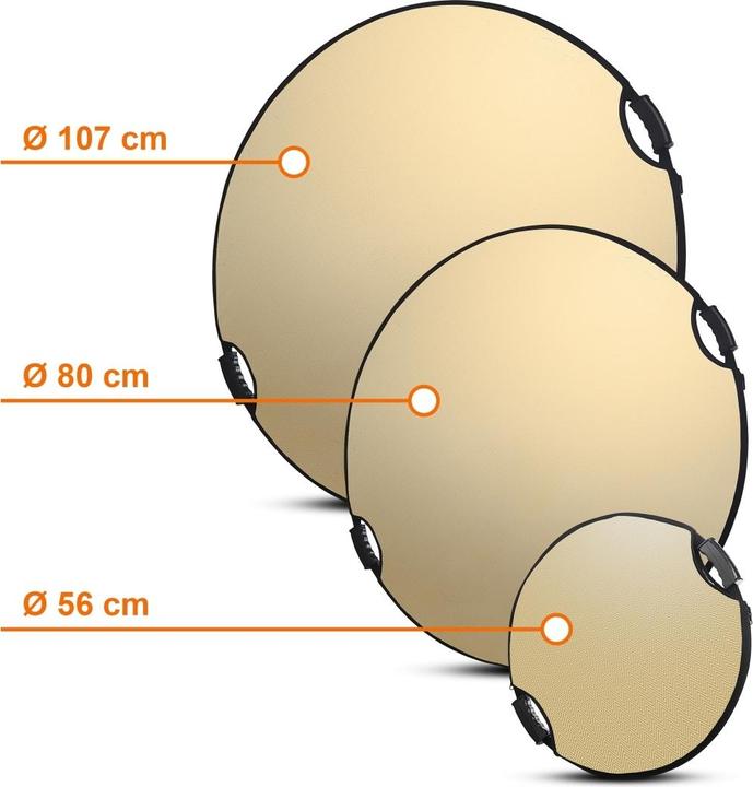 Produktbild Walimex pro Pro 5 in 1 Faltreflektor wavy comfort (Faltreflektor, 107 cm)
