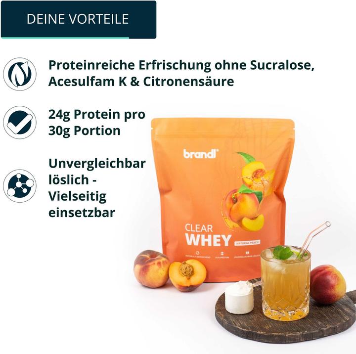 Image du produit Brandl Clear Whey (Pêche, 1 pcs, 800 g)