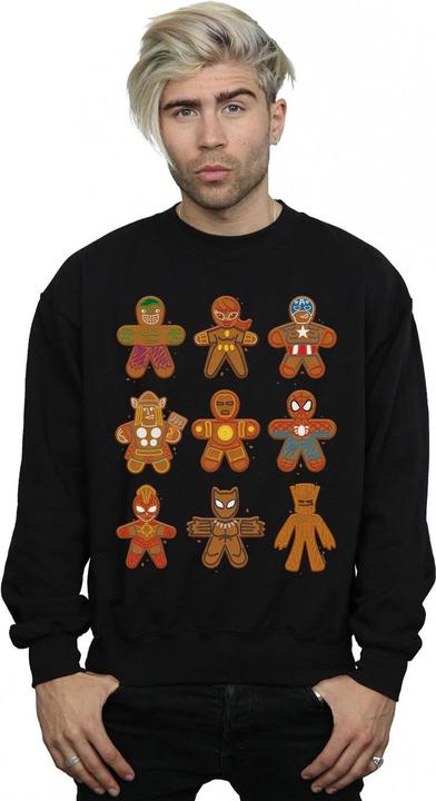 Image du produit - Sweat AVENGERS CHRISTMAS GINGERBREAD - Homme (XL)