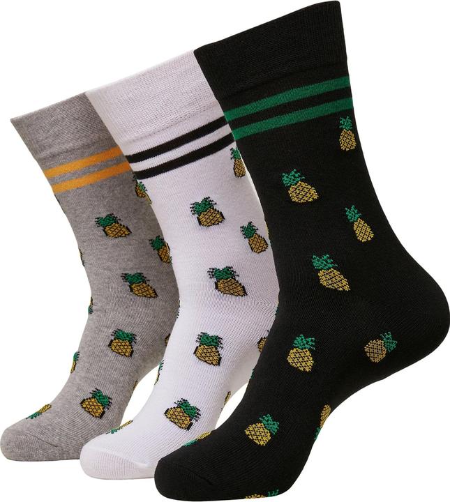 Produktbild Mister Tee Socken Recycled Yarn Pineapple 3-Pack (3er Pack, 35 - 38)