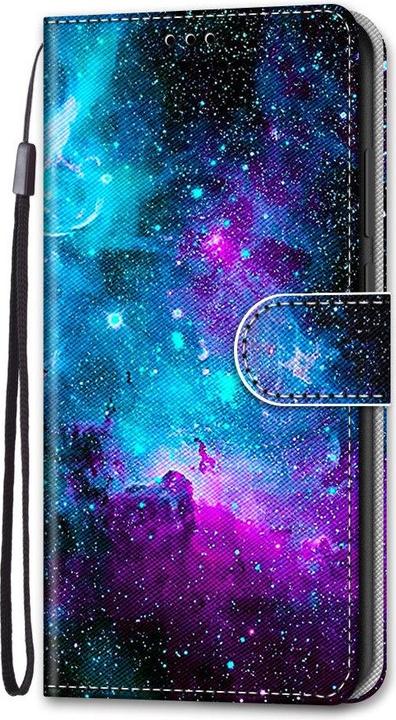 Produktbild Ueli Express iPhone 13 Mini Buch Etui Tasche mit Kartenfach Galaxie (Apple iPhone 13 mini)