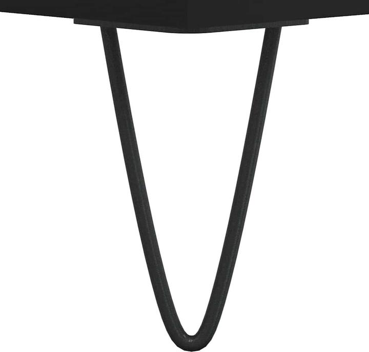 Actual product image VidaXL Badschrank Schwarz 58x33x60 cm Holzwerkstoff, Farbe (58 x 33 x 60 cm)