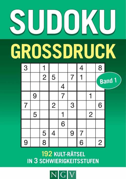 Produktbild Sudoku Grossdruck - Band 1 (Deutsch, 2024)