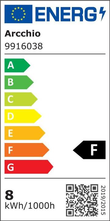 Energy Label Arcchio R7s 118 LED lamp 8 W (R7s, 8 W, 810 lm, 1 x, F)