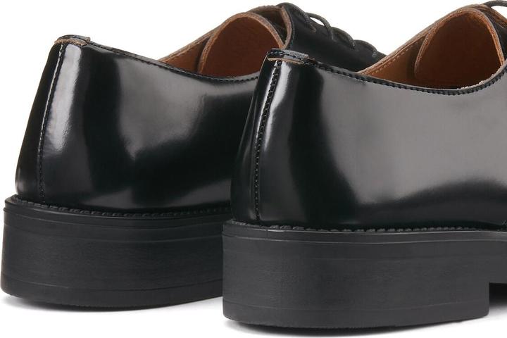 Actual product image La Redoute Collections Leather derbies with thick soles (37)
