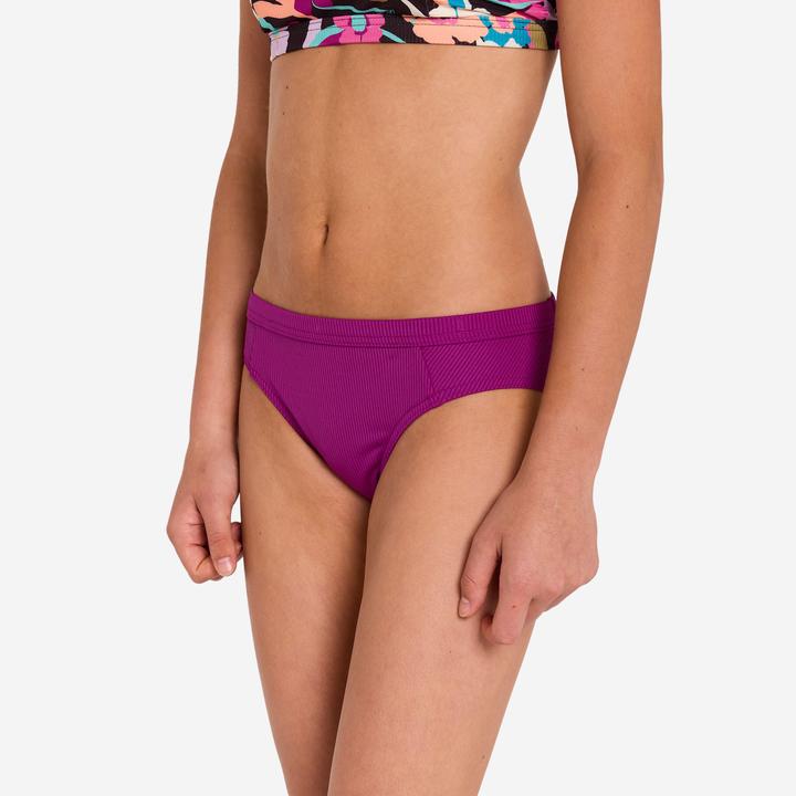 Produktbild Olaian Bikini-Hose Surfen Mädchen geblümt Alma Hao violett (140)