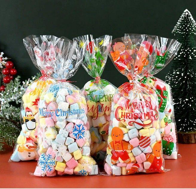 Actual product image MU Style BAG Series Christmas Cookies Gift Bags (50 Pieces) (1 x)