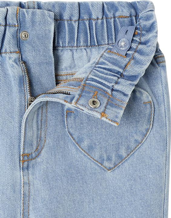 Actual product image Vertbaudet Mädchen Paperbag-Jeans mit Herz-Taschen (98)