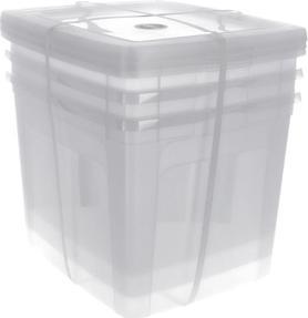 Actual product image Iris Storage Box 30L Set of 3 with Lid (30 l)