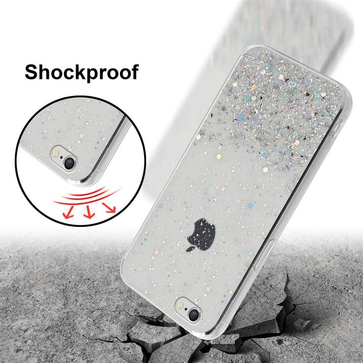 Actual product image Cadorabo TPU cover sparkling glitter (Apple iPhone 6 Plus)