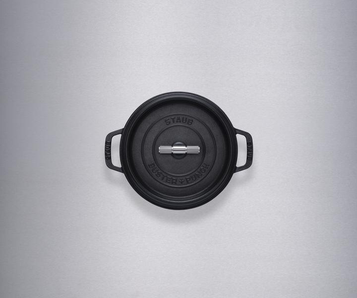 Image du produit Staub - Buster Punch Cocotte - Black - 24 cm (24 cm, Cocotte + faitout, Fonte)