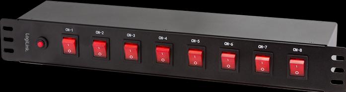 Actual product image LogiLink Power strip (8 x, CEE, 2 m)