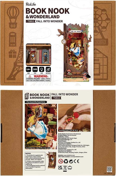Immagine prodotto Robotime Bausatz Alice im Wunderland, Modell Art: Book Nook