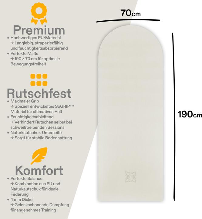 Produktbild Omnana SoGRIP Yogamatte (4 mm)