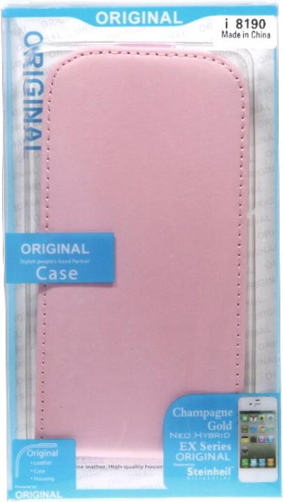 Actual product image OEM Slim Leather Flip Case Galaxy S3 mini pink (Samsung Galaxy S3 Mini)