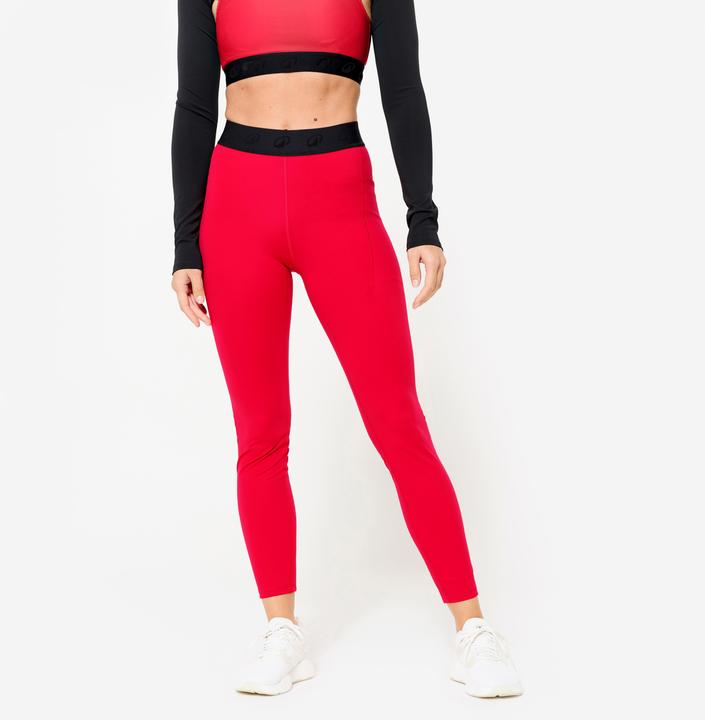 Actual product image Domyos Leggings Damen Elastikbund - rot (W30/L31)
