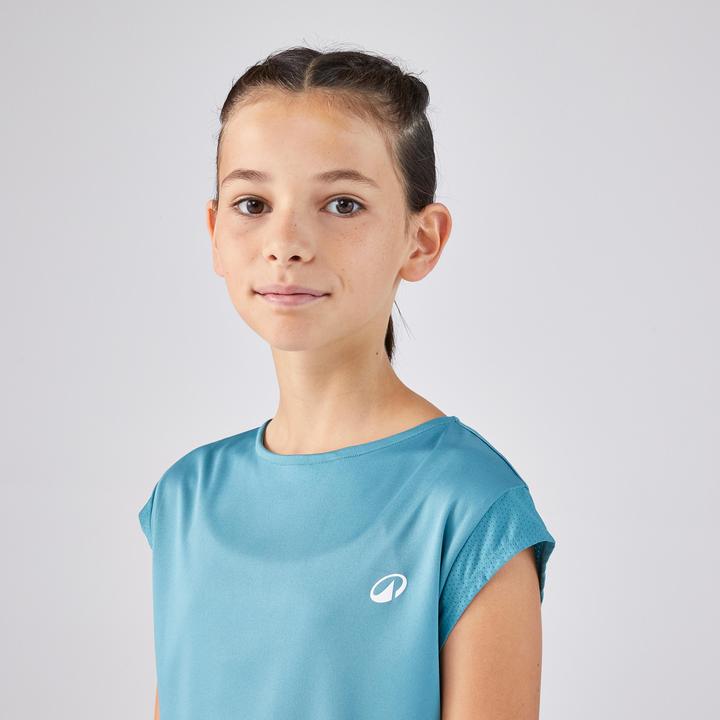 Actual product image Artengo Tennis-Shirt Mädchen TTS Soft türkis (12, 13, 14)
