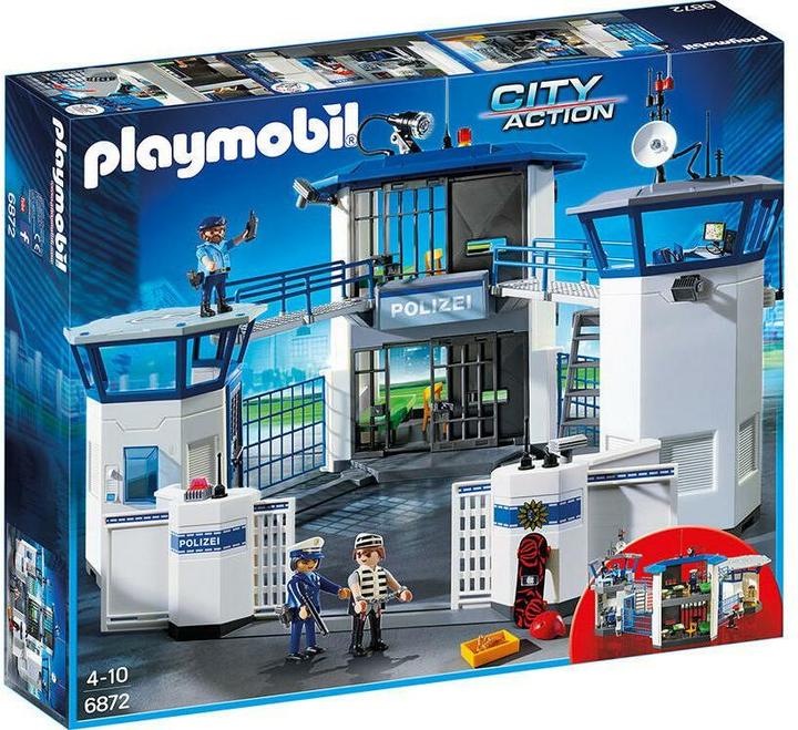 Playmobil Intl. police command center with prison (6872, Playmobil City Action)