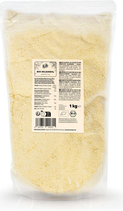 Immagine prodotto KoRo Farina di soia biologica ottenuta da semi di soia decorticati e tostati (1000 g)
