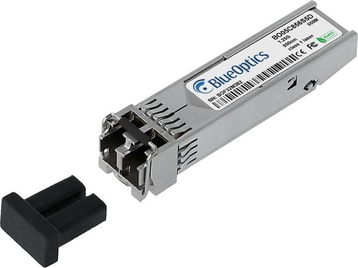 Immagine prodotto BlueOptics Ricetrasmettitore SFP Aruba JL780A BO05C856S5D compatibile, LC-Duplex, 1000BASE-SX, fibra