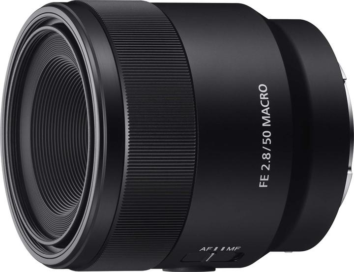 Actual product image Sony FE 50mm f/2.8 Macro (Sony E, APS-C / DX, full size)