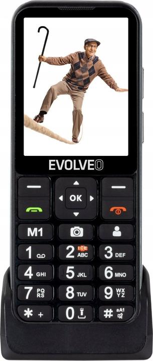 Produktbild Evolveo EasyPhone LT, mobilní telefon pro seniory s nabíjecím stojánkem (černá barva) (2.80", 2 Mpx, 4G)