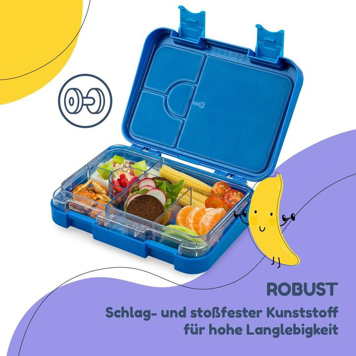 Produktbild Schmatzfatz Junior Brotdose, Blau Giraffe