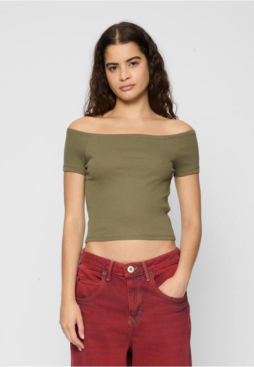 Actual product image Urban Classics Ladies Off Shoulder Rib Tee 2-Pack - 60065 (XS)