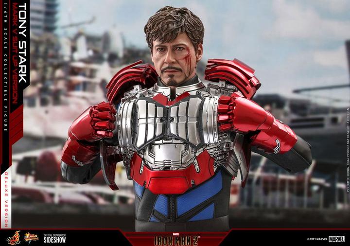 Immagine prodotto Hot Toys Movie Masterpiece 1/6 Tony Stark (versione con tuta del marchio V) Deluxe