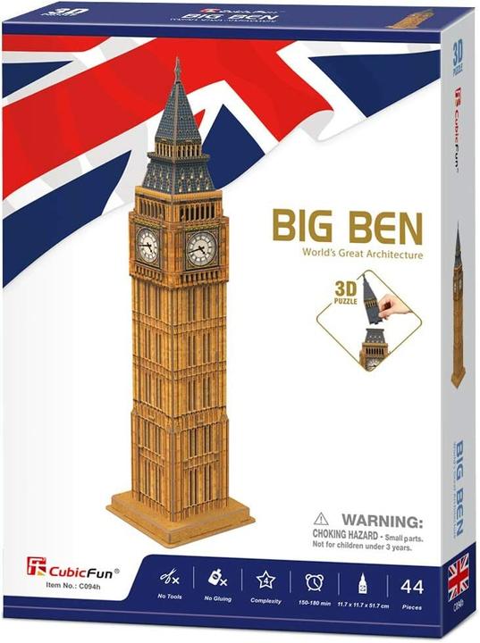 Actual product image Cubicfun 3D Puzzle Game Big Ben- (44 pieces)