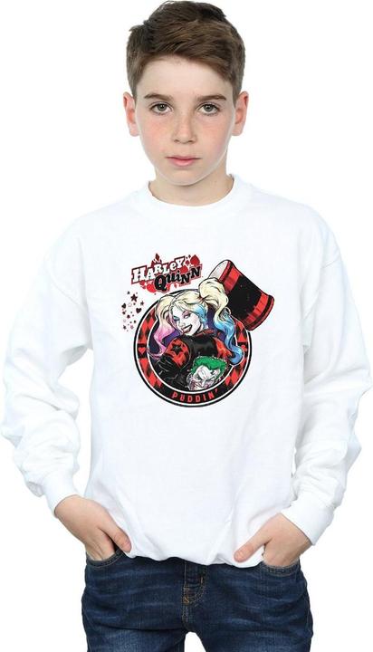 Immagine prodotto Harley Quinn Joker Patch Felpa Ragazzi (140, 146)