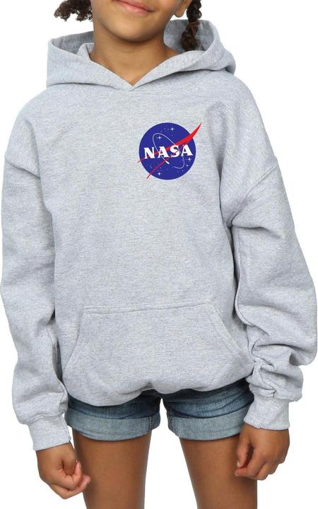 Immagine prodotto Nasa Classic Insignia Chest Logo Felpa con Cappuccio Ragazze (140, 146)