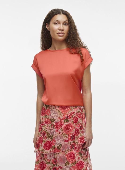Actual product image Vila Round neckline top with short sleeves (34)