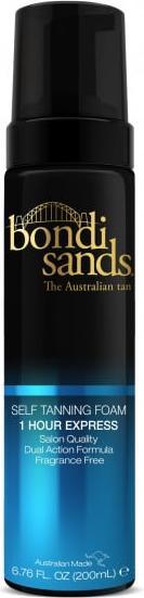 Bondi Sands 1-Hour Express Self Tanning Foam Lightweight Fragrance-Free Formula 200mL 6.76oz (Selbstbräunungsschaum, 200 ml)